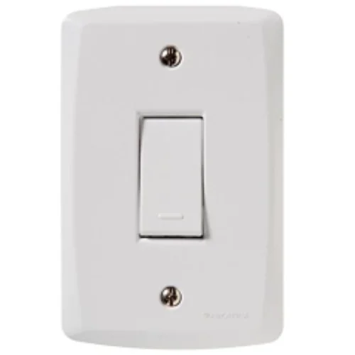 Conjunto 4x2 com 1 Interruptor Simples 10 A 250 V Tramontina Lux2 Branco Tramontina